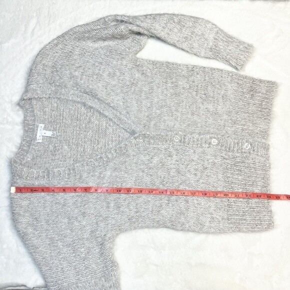 Leith Alpaca Blend Cardigan Eyelash Knit Sz Small - Picture 9 of 10